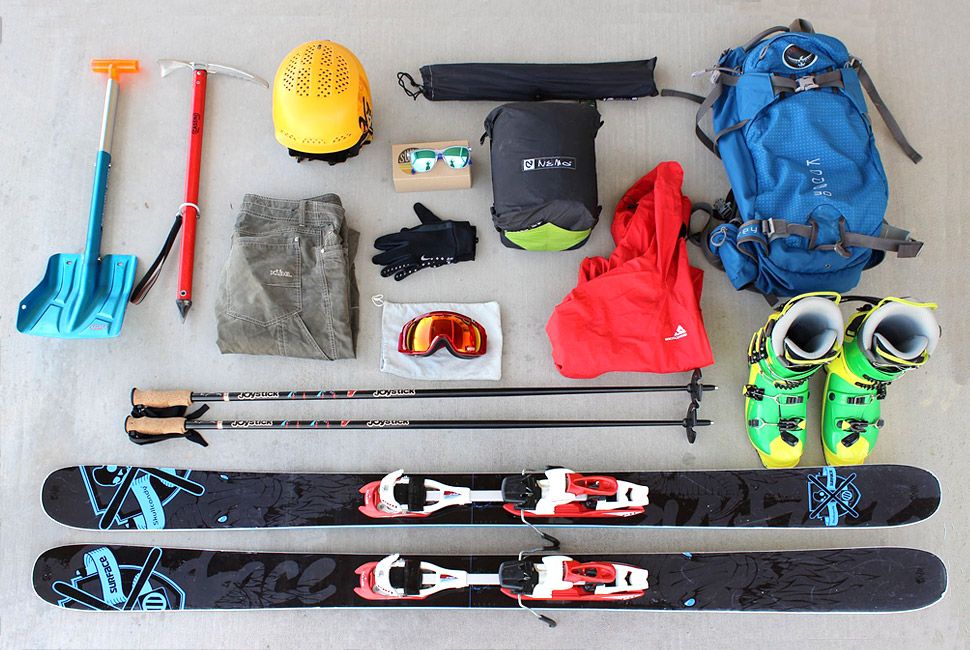 Collection of snow equipment